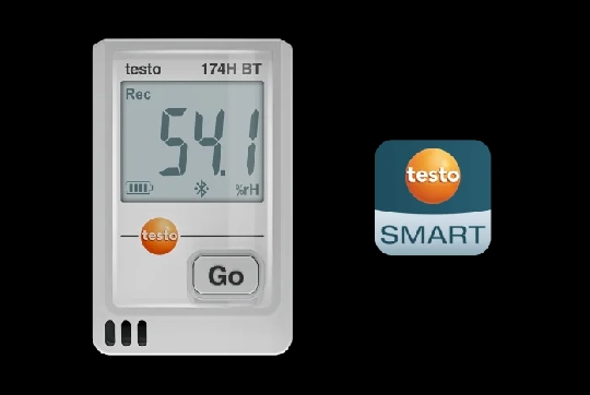 Registrador de humedad y temperatura testo 174 H BT - Con Bluetooth y App testo Smart